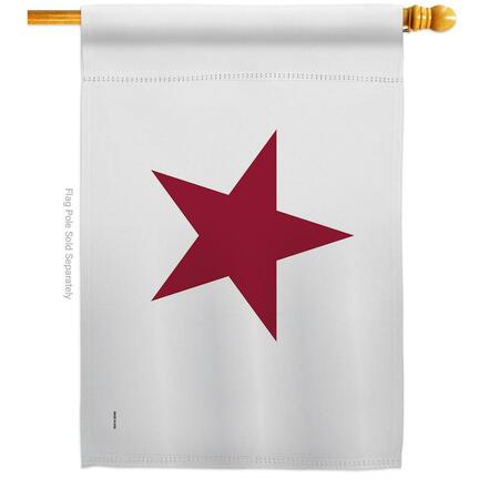 GUARDERIA 28 x 40 in. California Lone Star American State House Flag with Double-Sided Banner Garden GU3902105